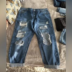 Distressed jeans 2XL